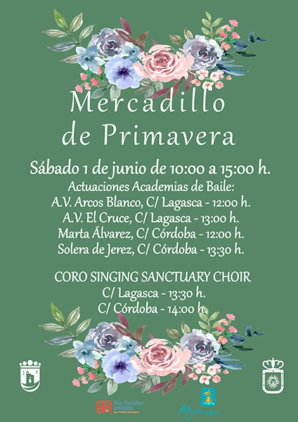 El Mercadillo de Primavera se celebrará definitivamente el sábado 1 de junio