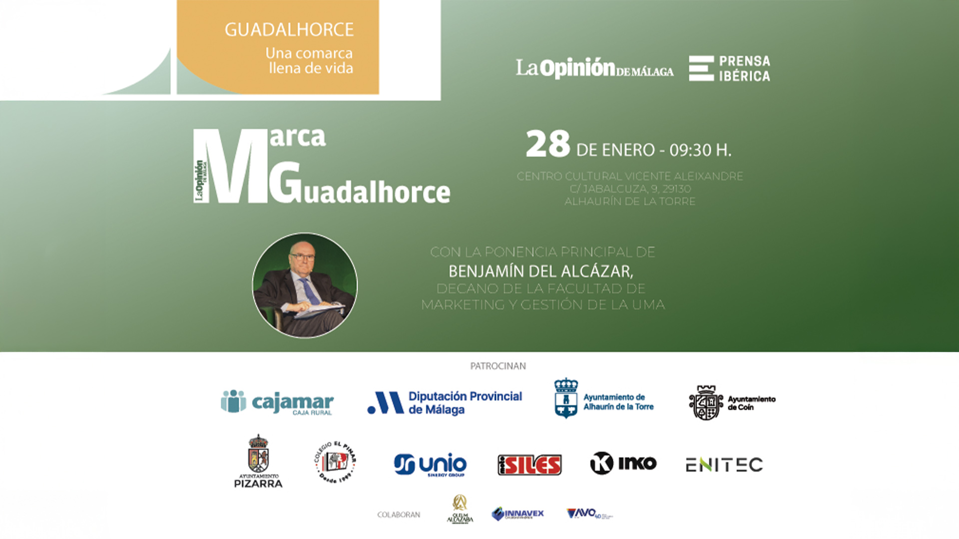 La Opinión de Málaga celebrará el evento ‘Marca Guadalhorce’ el 28 de enero